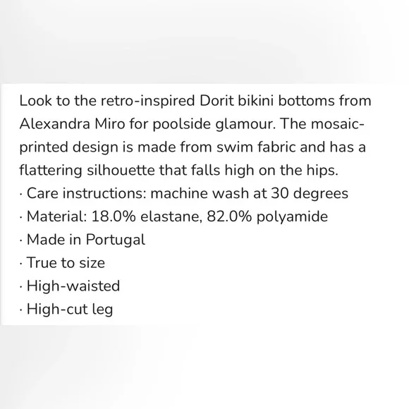 Alexandra Miro high-rise bikini Dorit Blue Print New - Picture 5 of 14